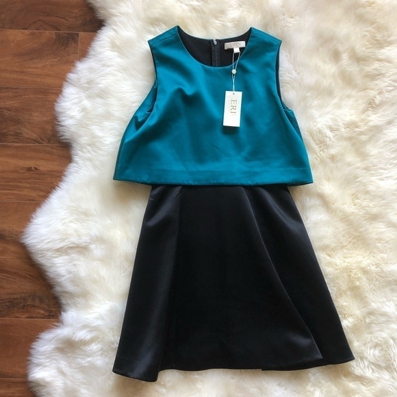 Erin Fetherston Tippy Popover Satin Dress 8 - Picture 3 of 8